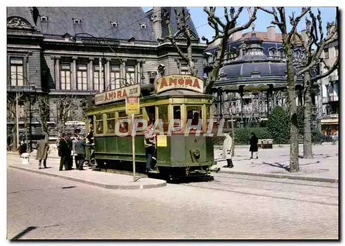 Cartes postales moderne Chemins de Fer Train Tramways de St Etienne Place de la Prefecture