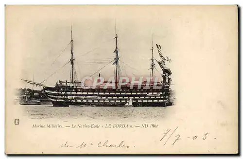 Cartes postales Bateau Voilier Le navire ecole Le Borda