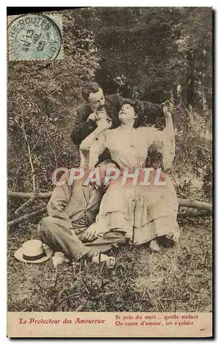 Cartes postales Nu erotique Femme Le protecteur des animaux Chasse Chasseur