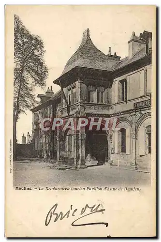 Cartes postales Moulins La gendarmerie Ancien pavillon d&#39Anne de Bretagne