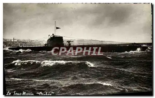 Cartes postales Bateau Sous marin Orphee