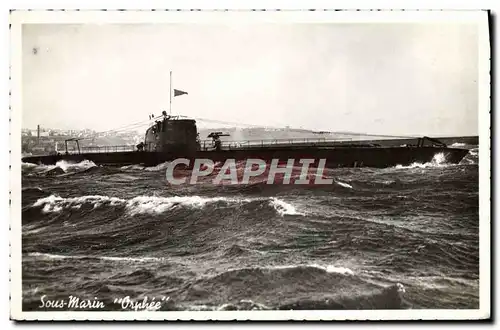 Cartes postales Bateau Sous marin Orphee