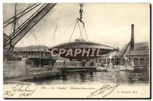 Cartes postales Bateau Goubet Bateau Sous marin