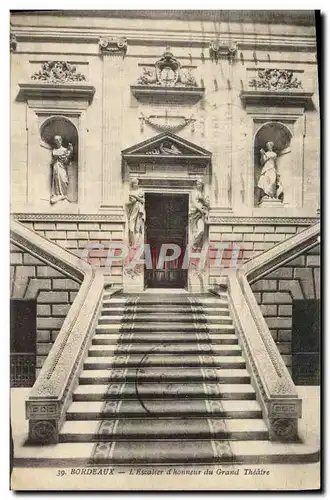 Ansichtskarte AK Bordeaux Escalier d&#39honneur du grand Theatre