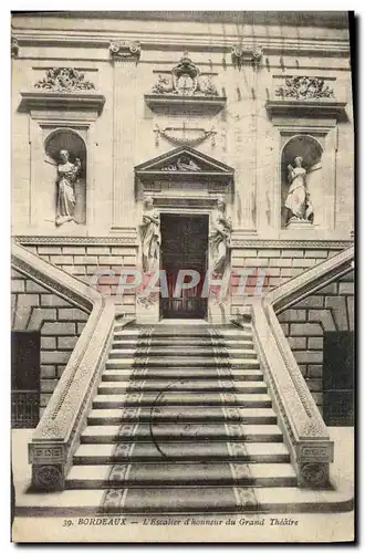 Cartes postales Bordeaux Escalier d&#39honneur du grand Theatre