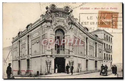 Cartes postales Beziers Music Hall des Varietes Theatre