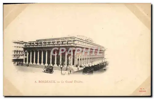 Cartes postales Bordeaux Le grand Theatre