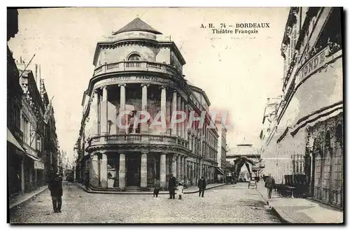 Ansichtskarte AK Bordeaux Theatre francais