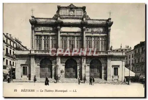 Ansichtskarte AK Beziers Le Theatre municipal