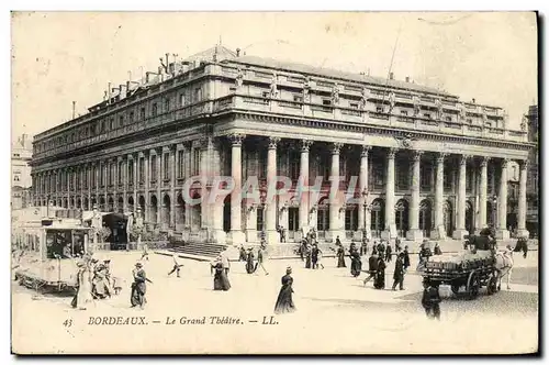 Cartes postales Bordeaux Le grand Theatre