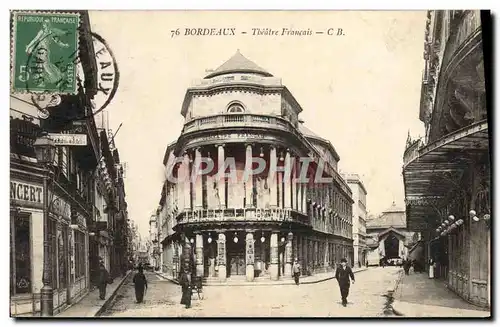 Ansichtskarte AK Bordeaux Theatre Francais