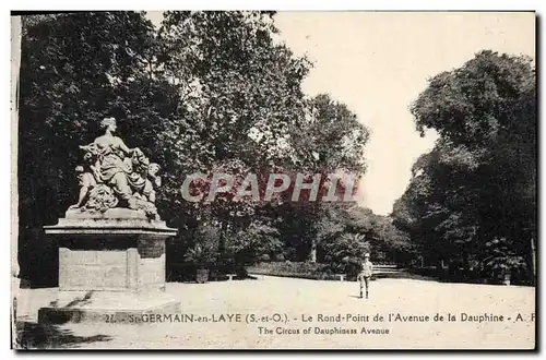 Cartes postales St Germain En Laye Le Rond Point De I'Avenue De La Dauphine