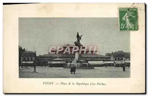 Ansichtskarte AK Vichy Place De La Republique Les halles