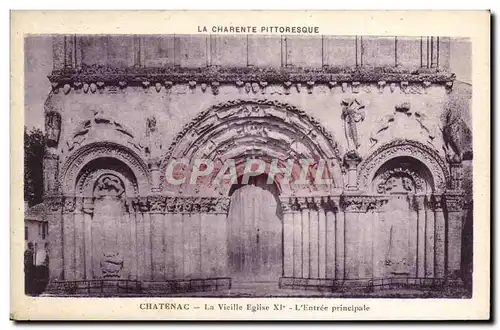 Cartes postales Chatenac La Vieille Eglise L&#39Entree Principale