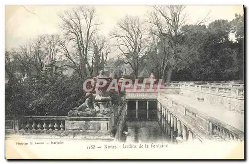 Cartes postales Nimes Jardins De La Fontaire