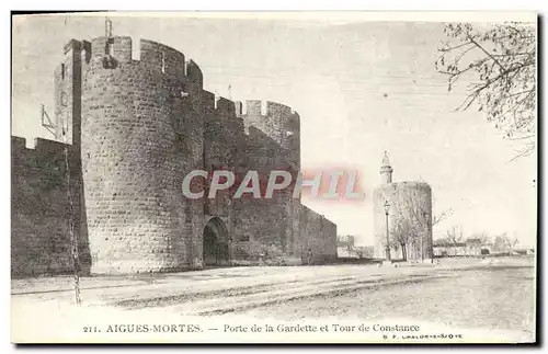 Ansichtskarte AK Aigues Mortes Porte de la Gardette et Tour de Constance