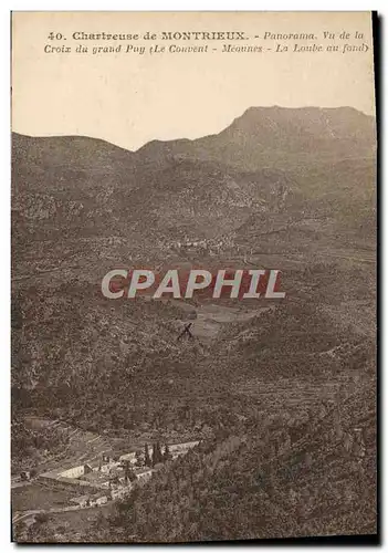 Ansichtskarte AK Chartreuse de Montrieux Panorama Vu de la Croix du Grand Puy Meounes La Loube au fond