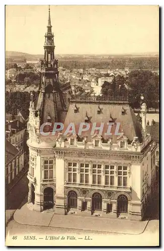 Cartes postales Sens L'Hotel de Ville