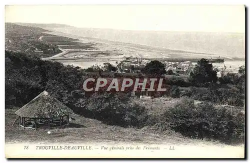 Cartes postales Trouville Deauville vue Generale Prise des Fremonts