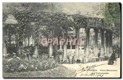 Ansichtskarte AK Paris Parc Monceau la colonnade