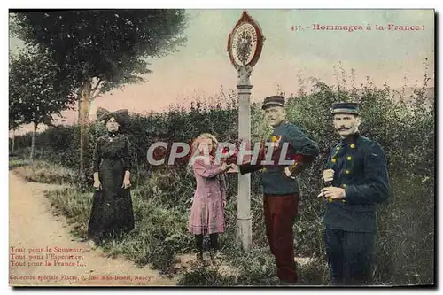 Ansichtskarte AK Douane Douanes Hommages a la France Alsace Allemagne