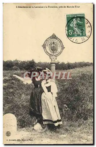 Ansichtskarte AK Douane Douanes L&#39Alsacienne et la Lorraine a la frontiere pres de Mars la Tour