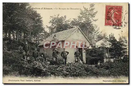 Ansichtskarte AK Douane Douanes Ballon d&#39Alsace La baraque des Douaniers