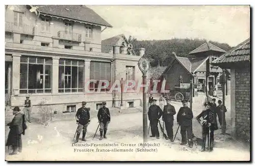 Cartes postales Douane Douanes Frontiere Franco allemande Schlucht