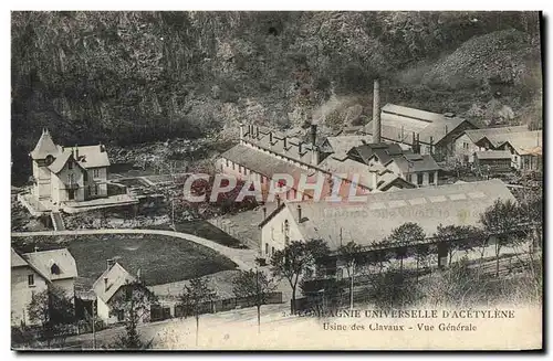 Cartes postales Industrie Usine Compagnie universelle d&#39Acetylene Usine des Clavaux Vue generale