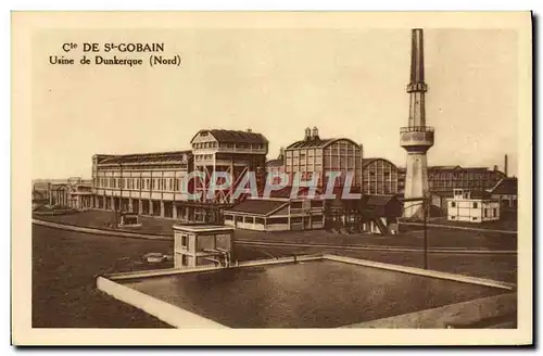 Cartes postales Industrie Usine Cie de St Gobain Usine de Dunkerque