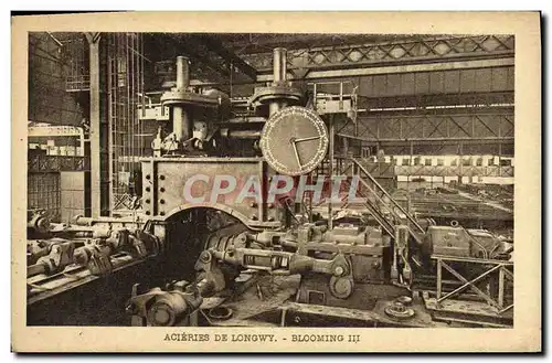 Cartes postales Industrie Usine Acieries de Longwy Blooming III