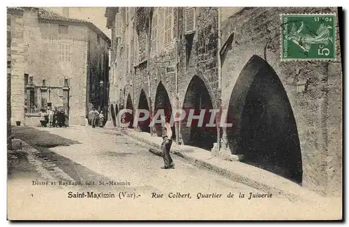 Cartes postales Judaica Juif Saint Maximin Rue Colbert Quartier de la Juiverie