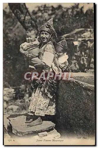 Cartes postales Judaica Juif Jeune femme mauresque