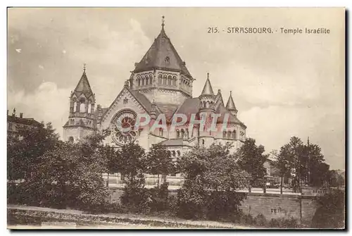 Ansichtskarte AK Judaica Juif Strasbourg Temple israelite