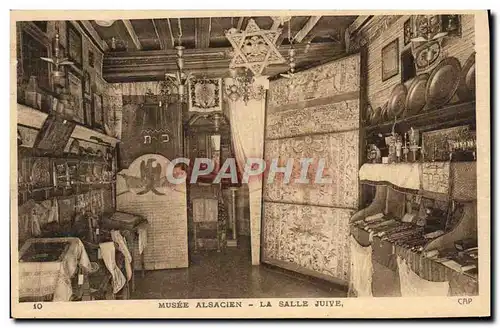 Ansichtskarte AK Judaica Juif Strasbourg Musee alsacien La salle juive