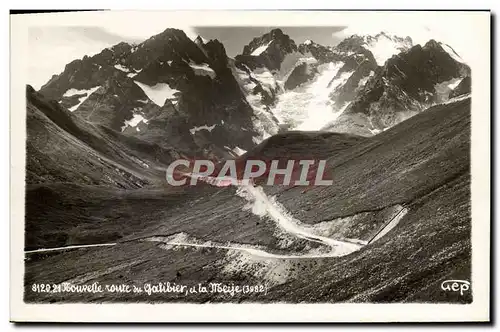 Cartes postales Velo Cycle Cyclisme Route du Galibier et la Meije