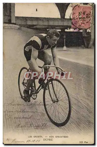 Cartes postales Velo Cycle Cyclisme Nos sprinters Dupre