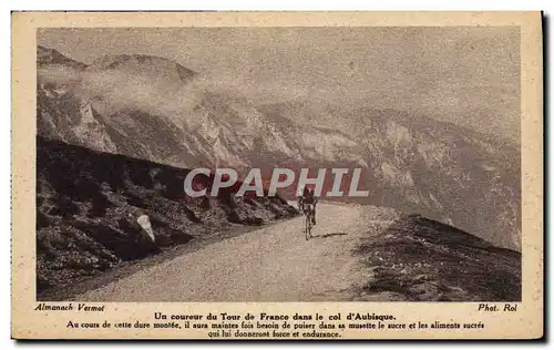 Cartes postales Velo Cycle Cyclisme Un coureur du tour de France dans le col d&#39Aubisque