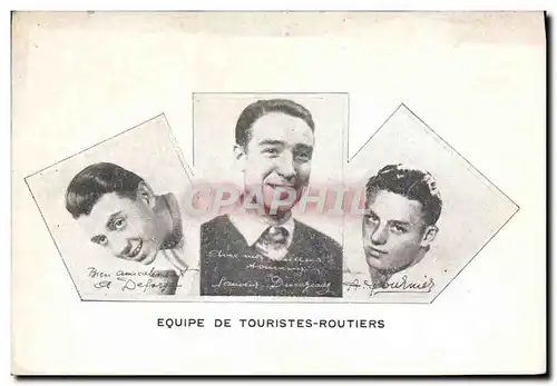 Cartes postales Velo Cycle Cyclisme Equipe de touristes routiers