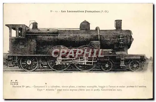 Cartes postales Train Locomotive machine 3004 Compound a 4 cylindres