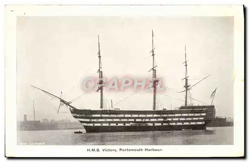 Cartes postales Bateau Voilier HMS Victory Portsmouth harbour