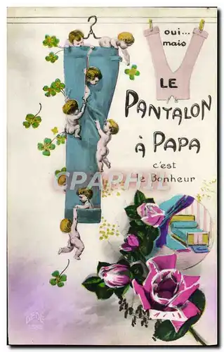 Cartes postales Fantaisie Enfant Bebe Lettre P