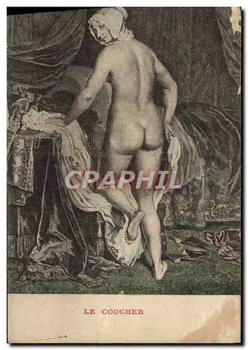 Cartes postales Nu erotique Le coucher