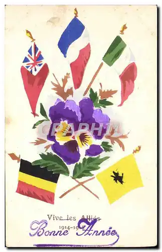 Cartes postales Militaria Drapeaux Russie Russia