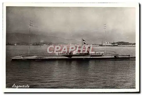 Cartes postales Bateau Sous marin Sous-marin Argonaute