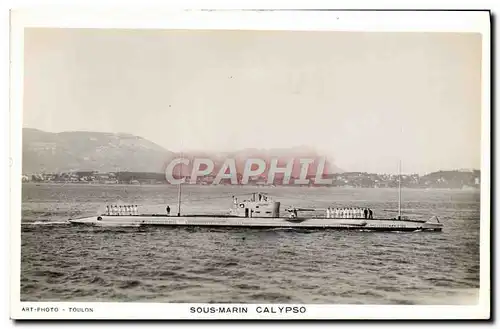 Cartes postales Bateau Sous marin Sous-marin Calypso