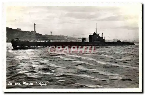 Ansichtskarte AK Bateau Sous marin Sous-marin Ajax