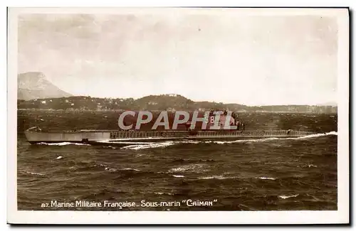 Cartes postales Bateau Sous marin Sous-marin Caiman