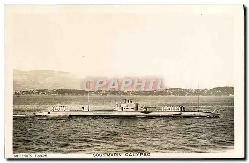 Cartes postales Bateau Sous marin Sous-marin Calypso