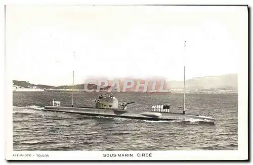 Ansichtskarte AK Bateau Sous marin Sous-marin Circe